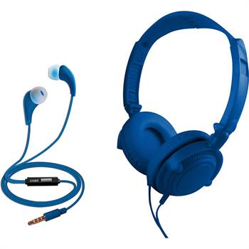 COBY 2 in 1 Headphones and Earbuds Combo