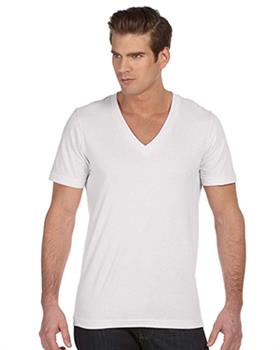 Bella + Canvas Unisex Jersey Short-Sleeve Deep V-Neck T-Shirt